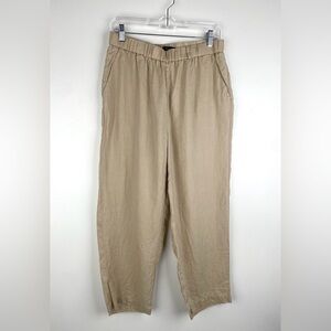 Quince Linen Elastic-Waist Pants